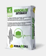 Geomortero estructural transpirable fluido de cal natural, referencia Geocalce Intonaco de Kerakoll